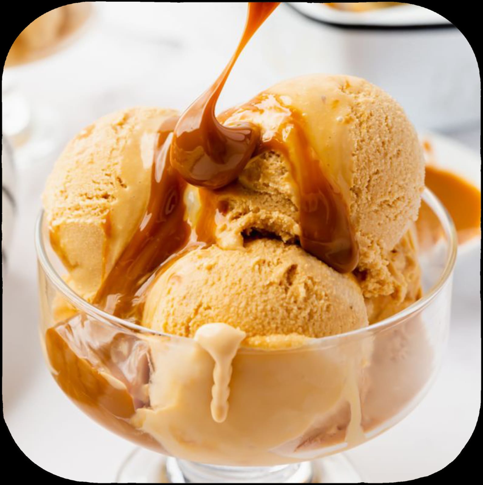 Helado de dulce de leche