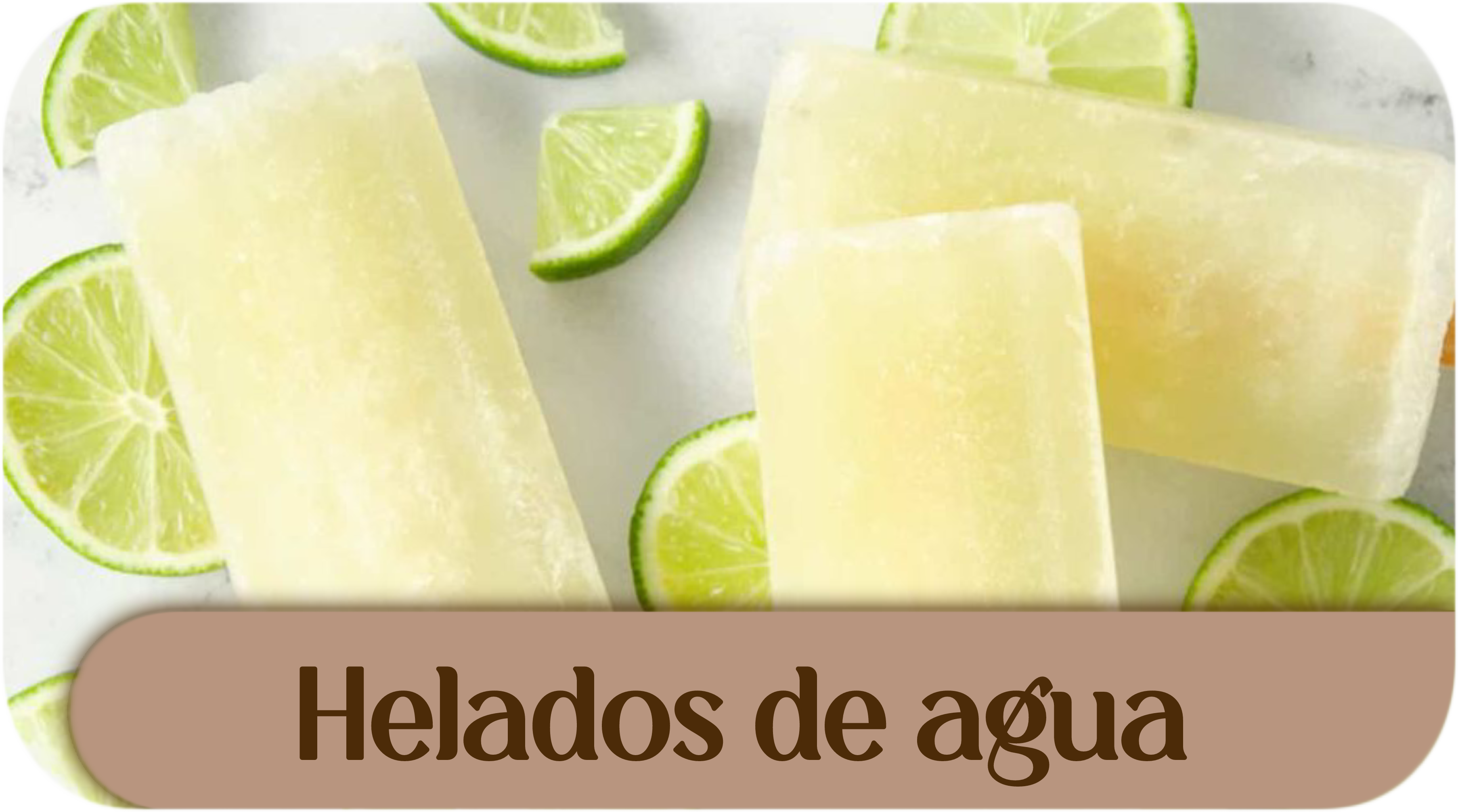 Helado agua