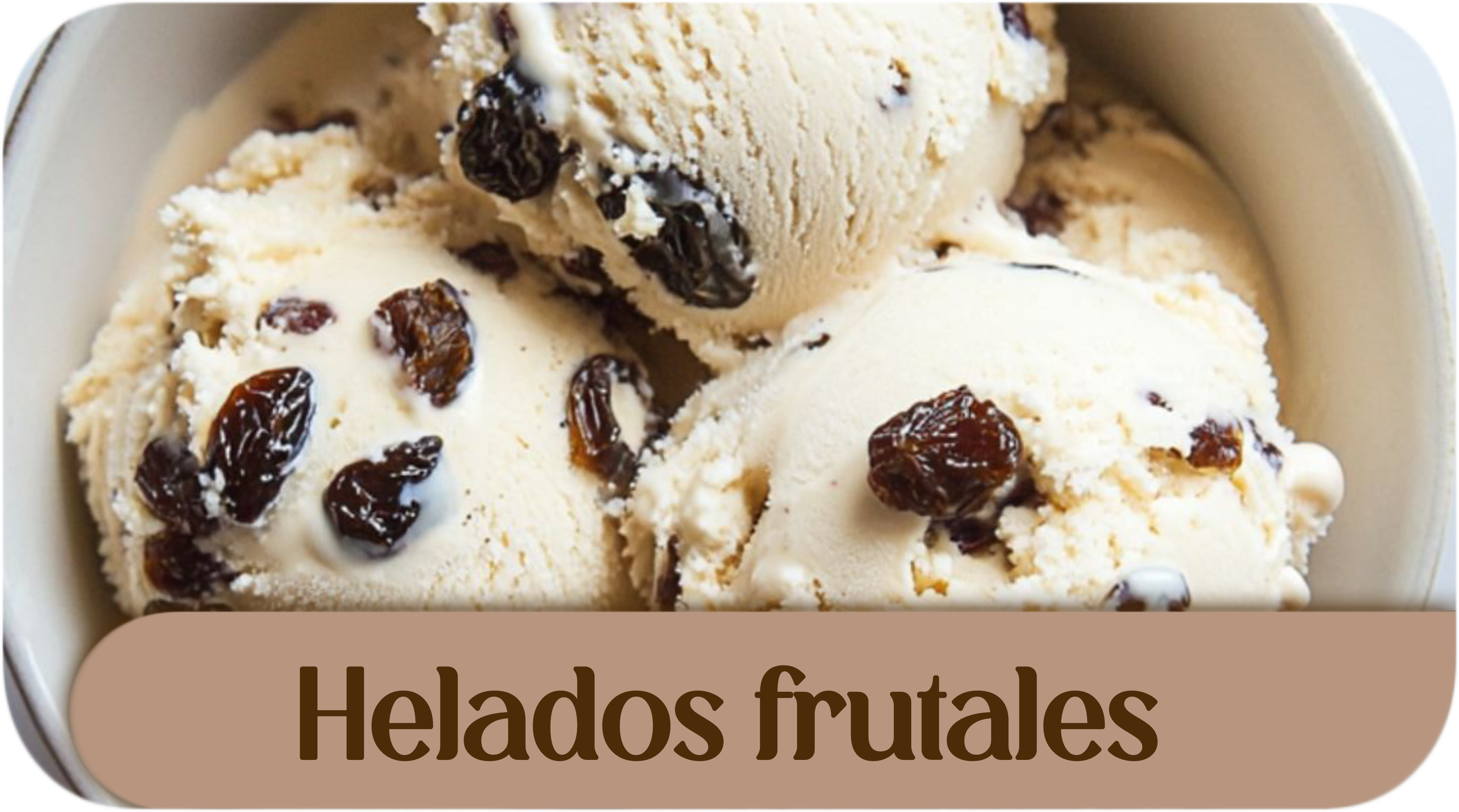 Helado frutal